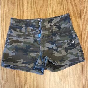 No Boundaries High Waist Camo Shorts